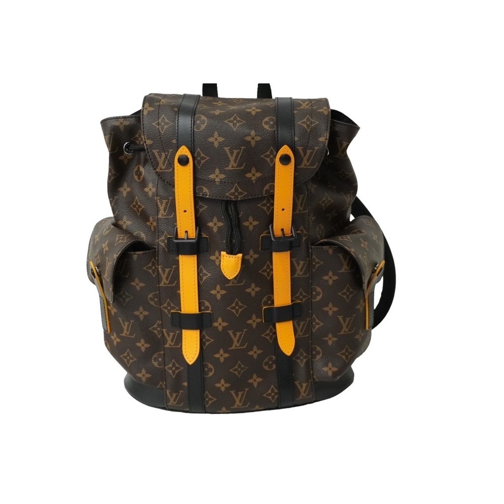 Louis Vuitton Saffron Monogram Orange Christopher Backpack Macassar